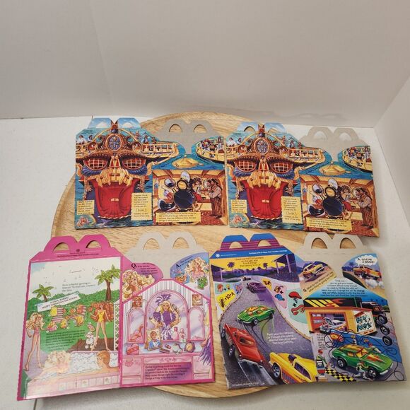 Vintage 1991 McDonald's Happy Meal Lot – Boxes & Bags | Barbie, Hot Wheels + - Picture 6 of 11